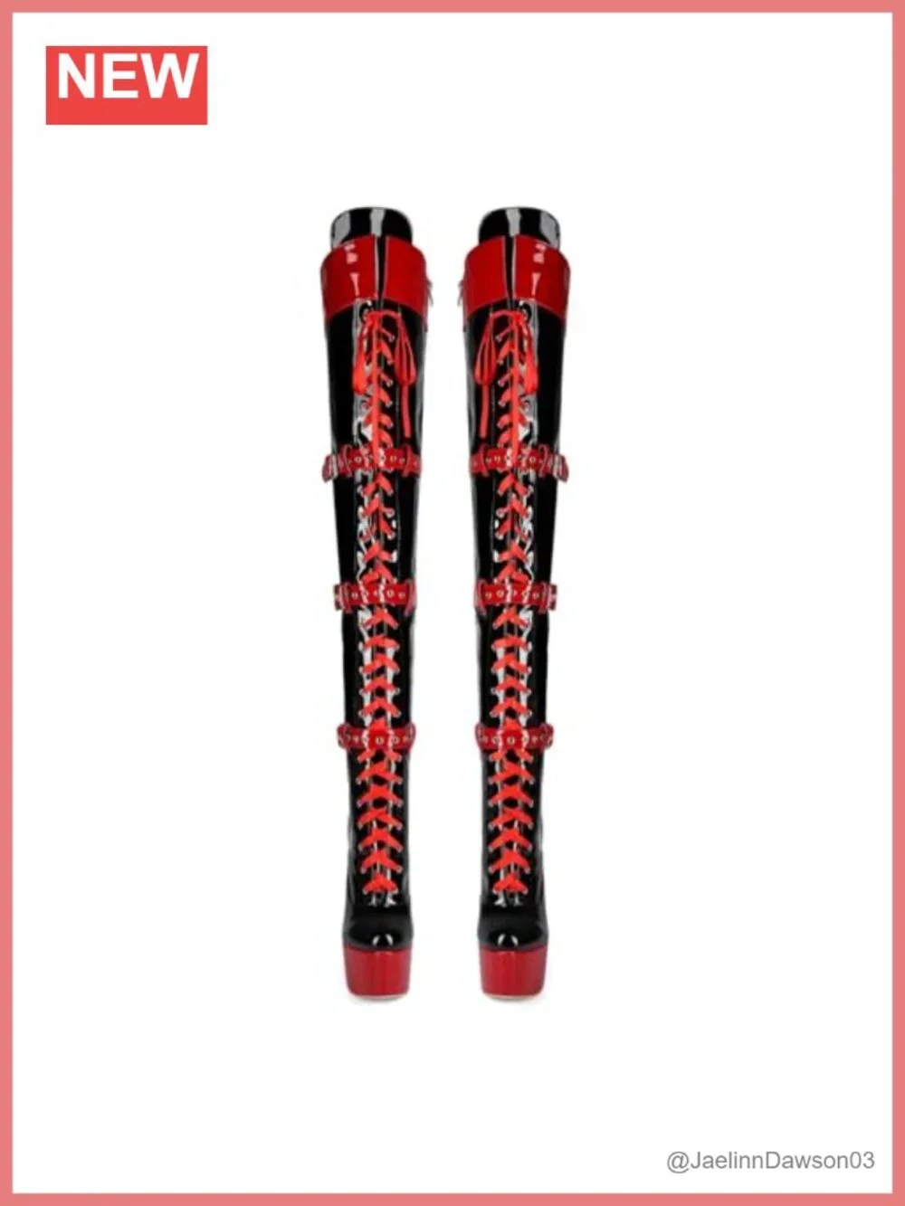Over the Knee Stiletto Platform Boots, Patent Leather, Zip Closure, Thigh High,